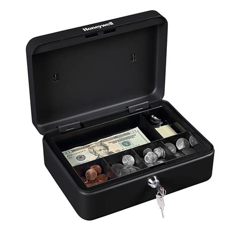 honeywell standard steel cash box amazon|Honeywell Steel Cash Box, 1 Bill and 5 Coin Slots .